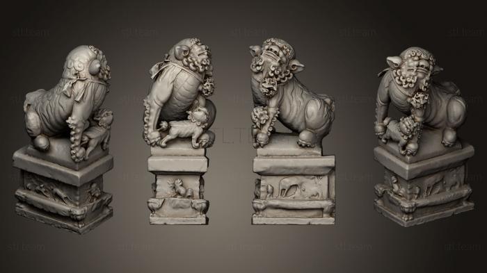 Статуэтки львы тигры сфинксы Lion Statue014 F